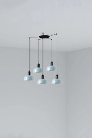 TATAWIN S metallo 5L Lampada a sospensione blu grigiastro