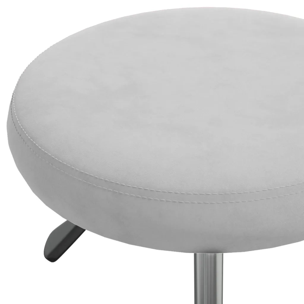Sedia da Ufficio Girevole Grigio Chiaro in Velluto 333174