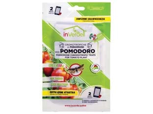 TRAPPOLA CROMOTROPICA PER POMODORO- - conf.pz.2 + 2 feromoni - 12 pezzi INVERDE