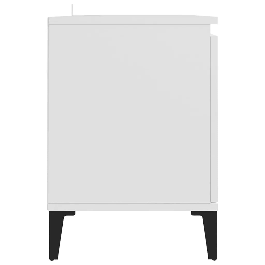 Mobile TV con Gambe in Metallo Bianco 103,5x30x50 cm cod mxl 34013