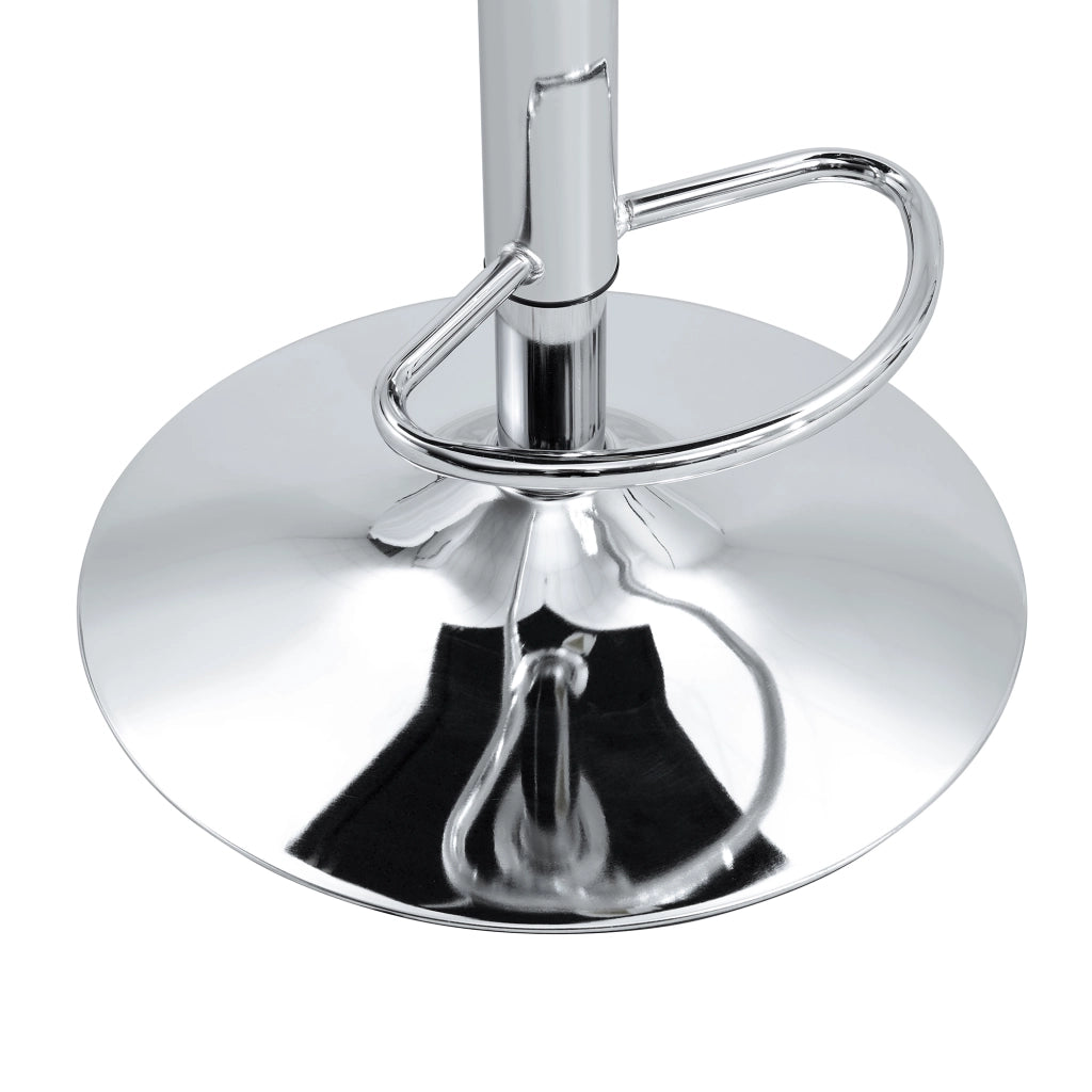 Sedie da pranzo vintage, 2 pezzi in PVC bianco con dettagli in cristallo e struttura robusta