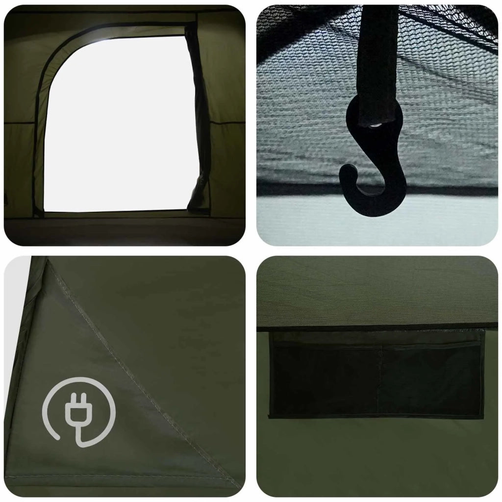 Tenda Capanna con tetto Verde Oliva 244 x 213 x 183 cm 42029025