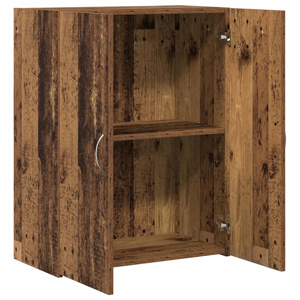 Mobile per Ufficio con porta Rovere Nero 70 x 32 x 77.5 cm CFW7885614