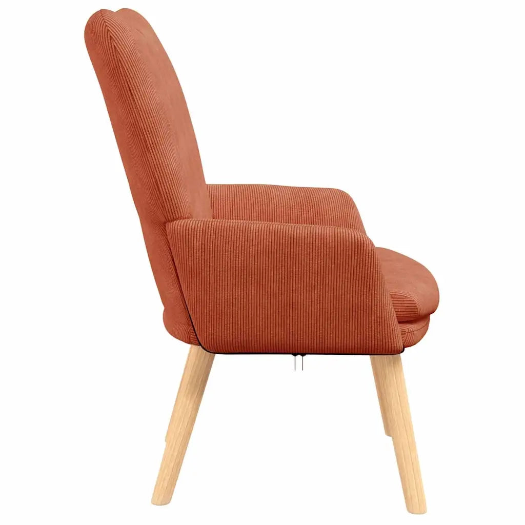 poltrona Rosso Arancio 63 x 67 x 94 cm Tessuto Sherpa 42001801