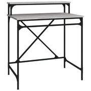 Scrivania Sonoma postazione computer mobile per computer scrivania da studio 80 x 50 x 90 cm legno ingegnerizzato e ferro grigio 02_0023965