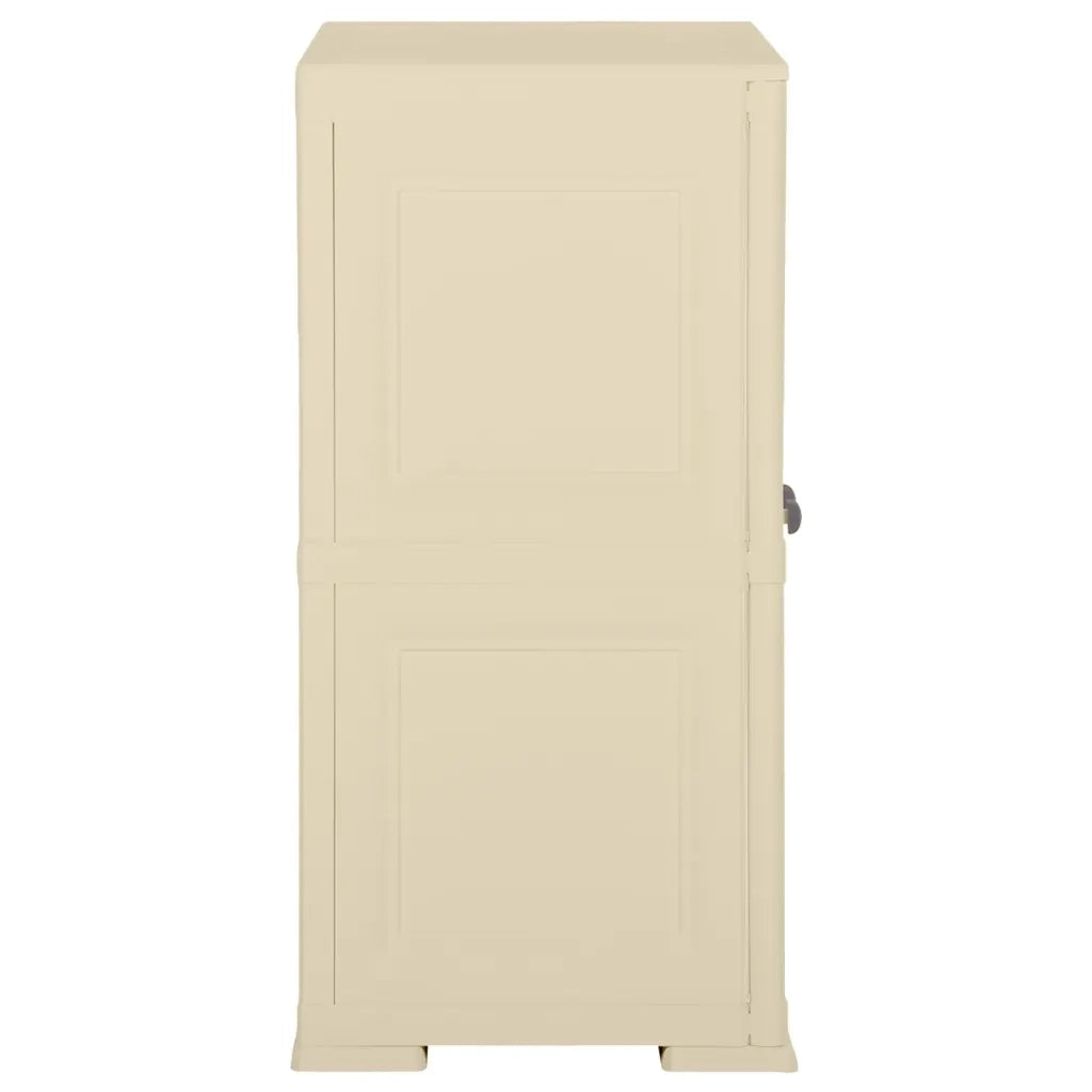 Armadietto in Plastica 79x43x85,5cm Effetto Legno Bianco Angora 340596