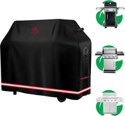 Kit di protezione per barbecue 136 x 70 x 114 cm impermeabile e ecologico con rivestimento PU - Copertura per griglia per 3-4 bruciatori grill a gas - Non degrada entro 2 anni