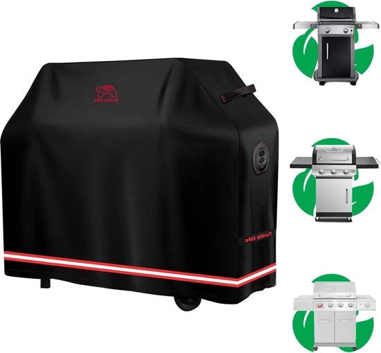Kit di protezione per barbecue 136 x 70 x 114 cm impermeabile e ecologico con rivestimento PU - Copertura per griglia per 3-4 bruciatori grill a gas - Non degrada entro 2 anni