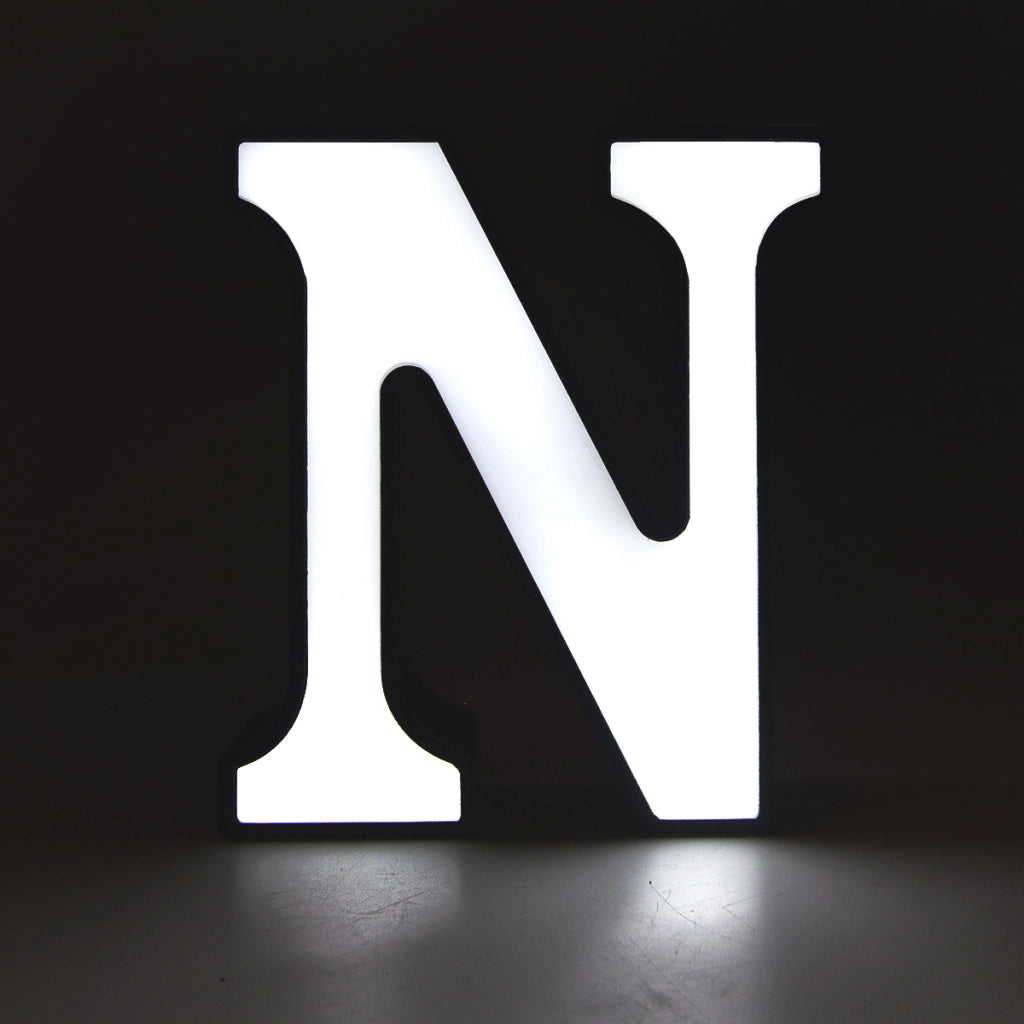 DECORAZIONE LUMINOSA LED A BATTERIA LETTERA N - IDEALE PER EVENTI COMPLEANNI E DECORAZIONI PER LA CASA