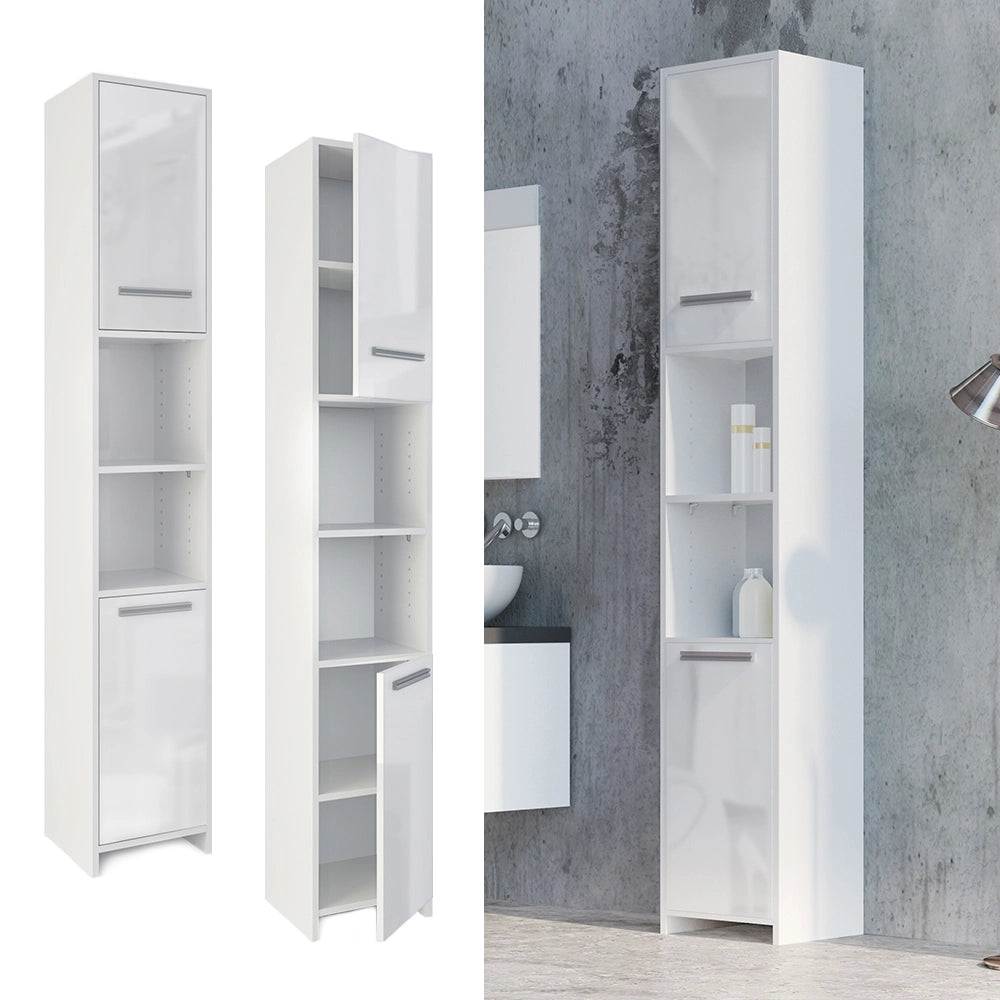 Vicco Mobile bagno alto Bianco lucido/bianco 30 x 190 cm