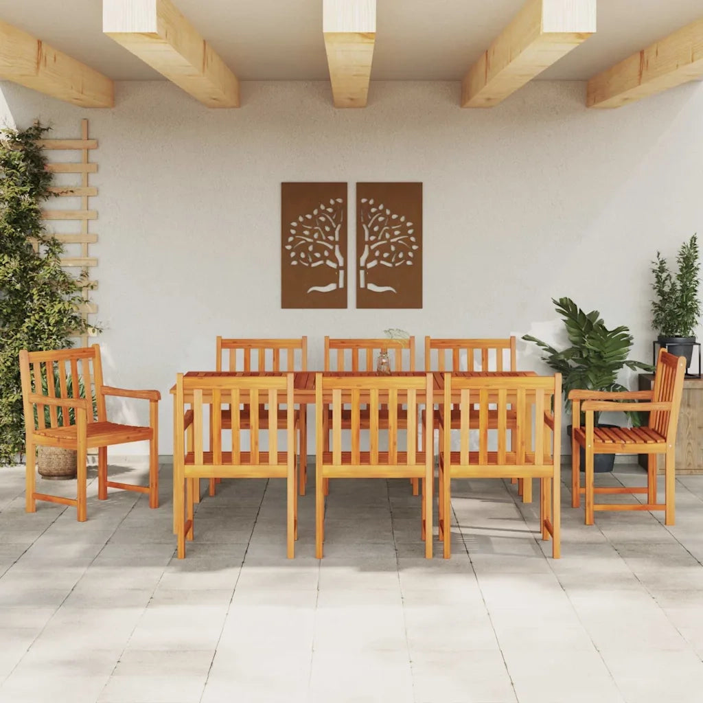 Set da Pranzo per Giardino 7 pcs Marrone