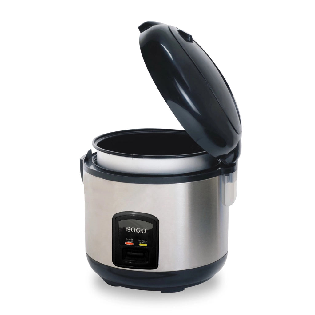 Cuociriso elettrico 1,8L acciaio inox, rivestimento antiaderente, cottura a vapore 700W cucina - SOGO