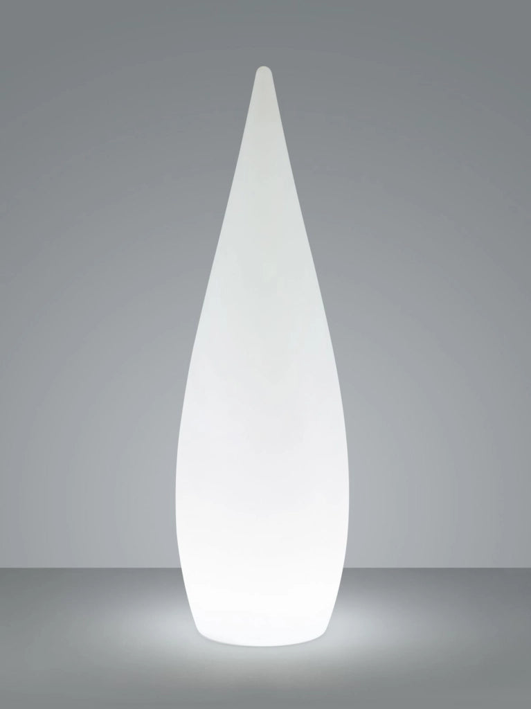 PALMAS LAMPADA DA APPOGGIO DA ESTERNO GOCCIA RGB E BIANCO RICARICABILE CON TELECOMANDO MULTIFUNZIONE D. 37CM X H. 120CM IP54 LED 4,5W 120lm, 3000