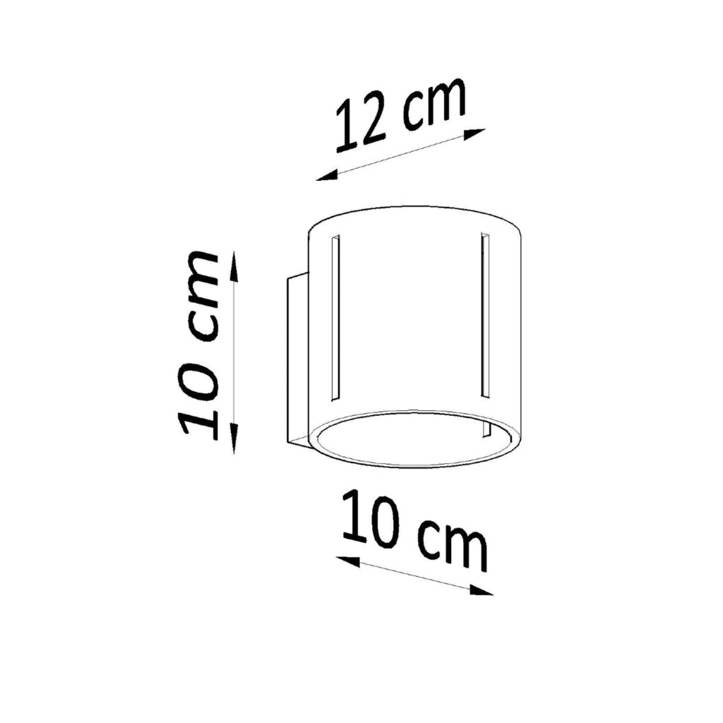 Applique RAMONA nera alluminio G9 Pure Lume PU.0353
