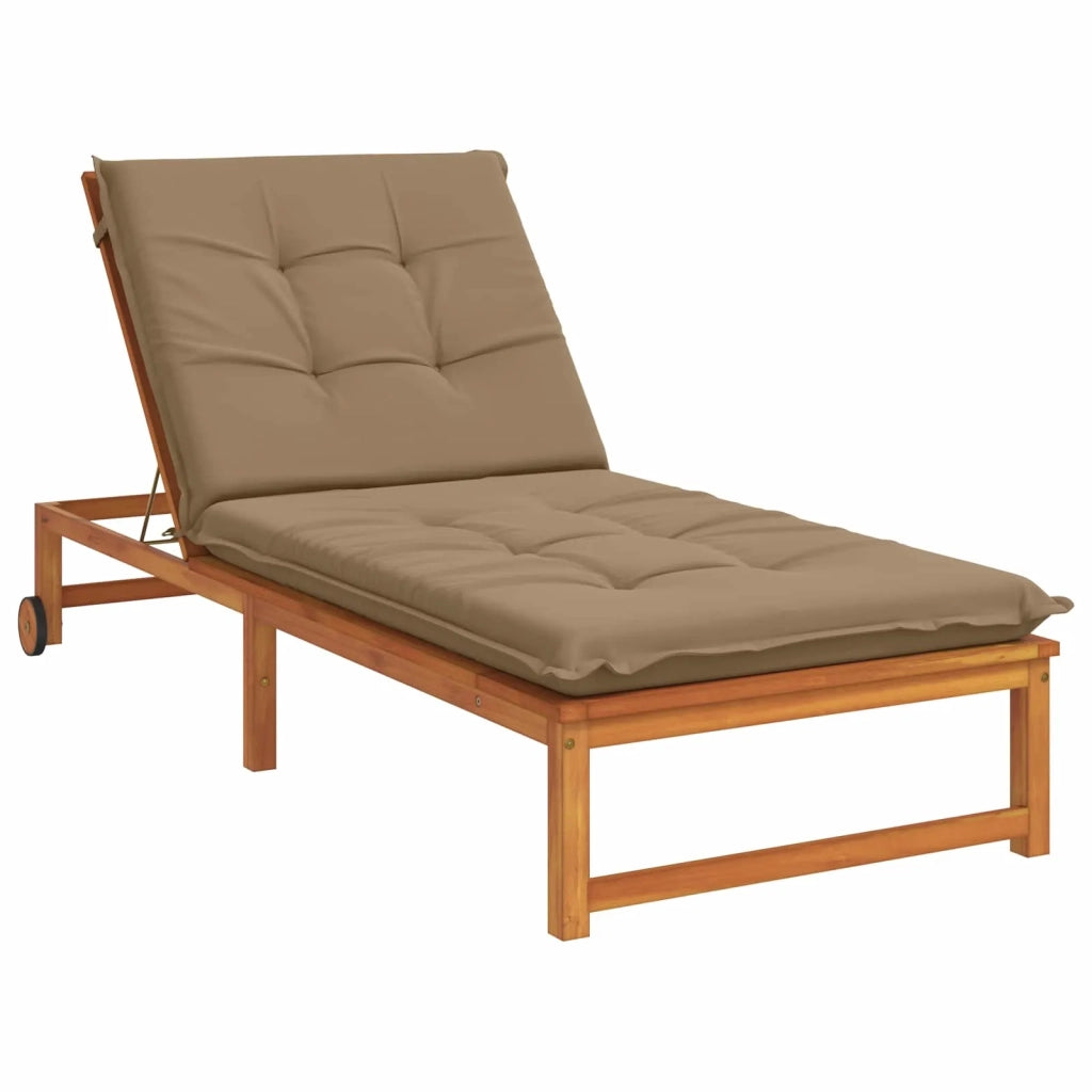 Cuscino per Lettino GEMERT 100% Poliestere Tortora 947424
