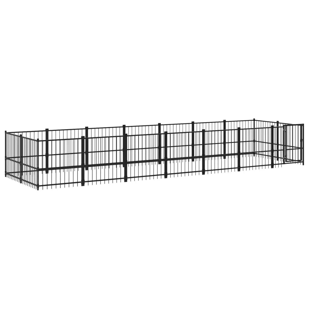 Gabbia per Cani da Esterno in Acciaio 13,14 mÂ² cod mxl 37568