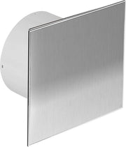 Ventilatore per bagno Ø 100 mm in acciaio inossidabile con timer, rilascio automatico e valvola di ritorno - ventilatore in abbinamento per cucina silenzioso