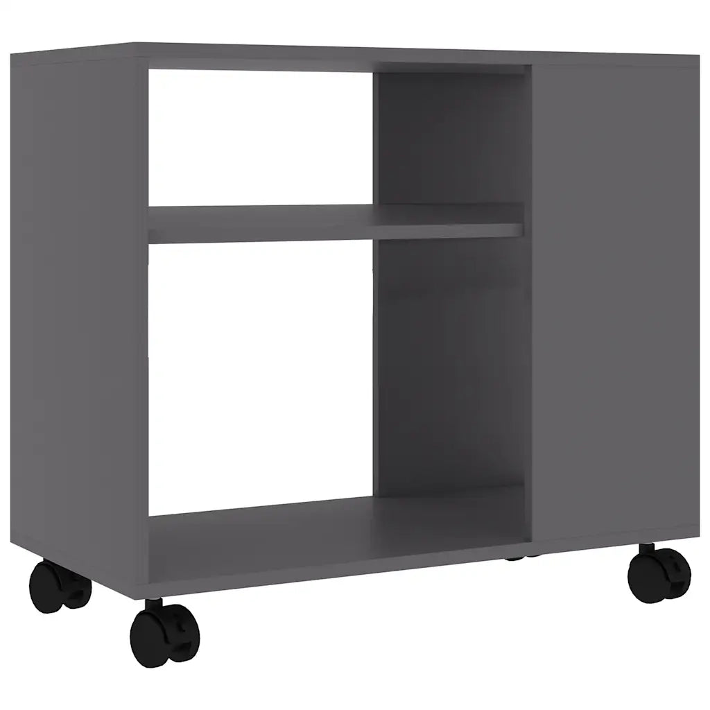 Tavolino da Salotto Grigio 70x35x55 cm in Legno Multistrato 802122