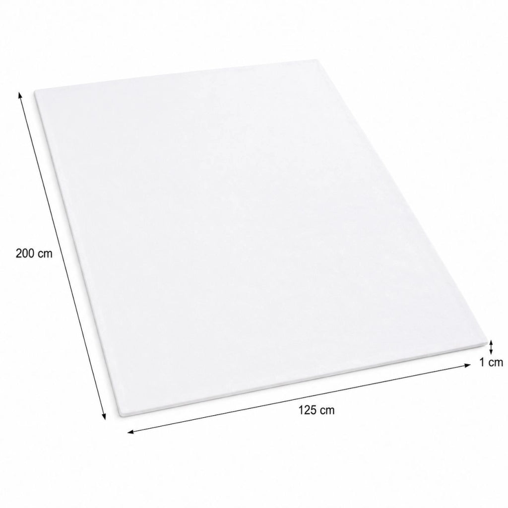 Romesila, Lenzuolo Piazza e Mezza Lenzuolo Sotto con Angolo da 27 cm, Bianco Perla
