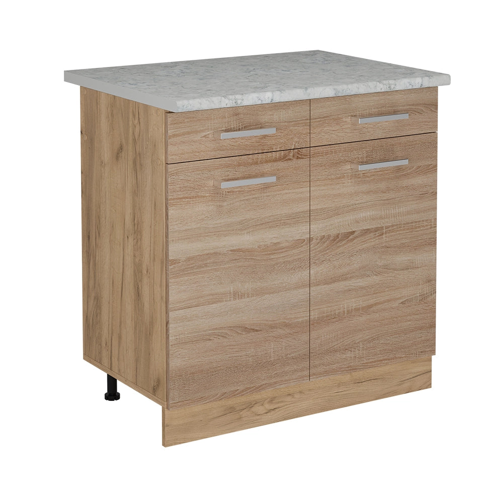 Vicco Mobiletto base per cucina Sonoma 80 cm PL Marmo