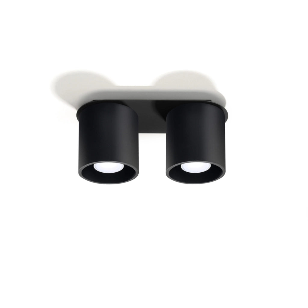 Faretto soffitto RONDEO 2 luci nero Pure Lume GU10
