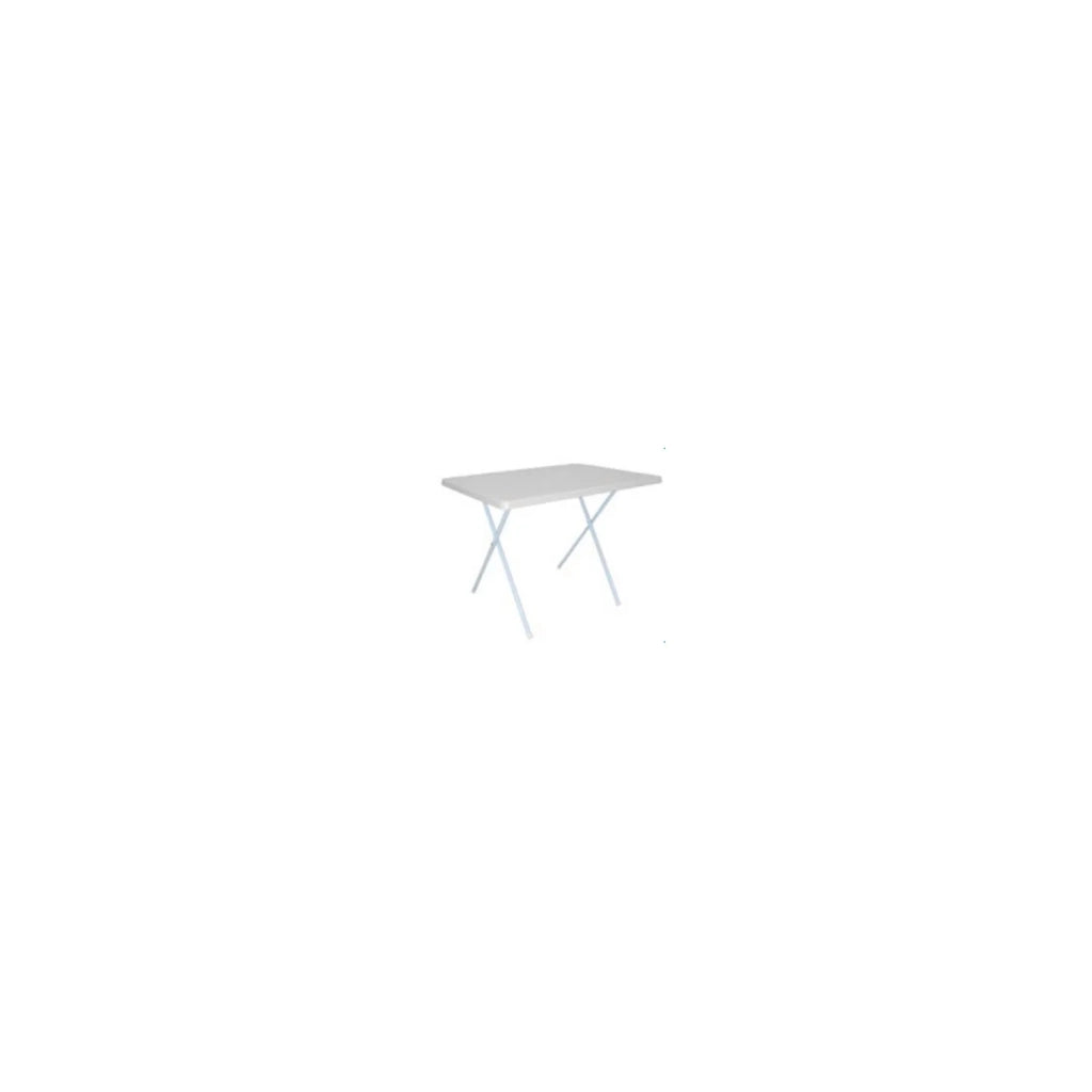 Tavolino pieghevole bianco in PVC 79x59 5x61 5/50h cm