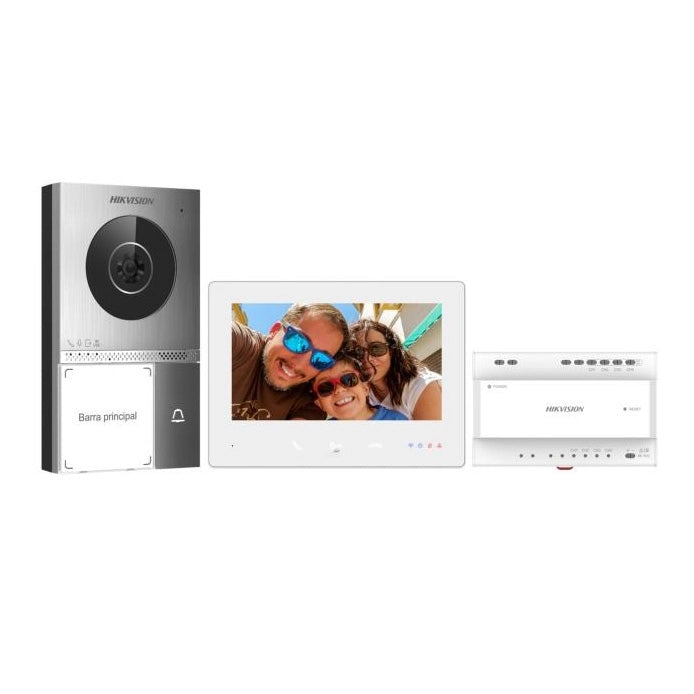 Kit videocitofono smart Hikvision  per villa monofamiliare con gestione da remoto via app Hik-Connect