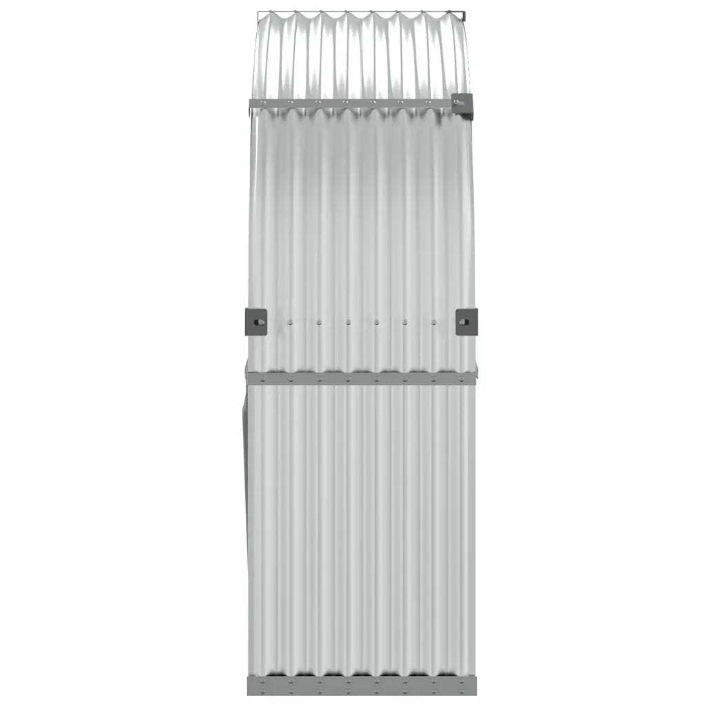 Portaceppi Argento 120x45x140 cm in Acciaio Zincato 364591