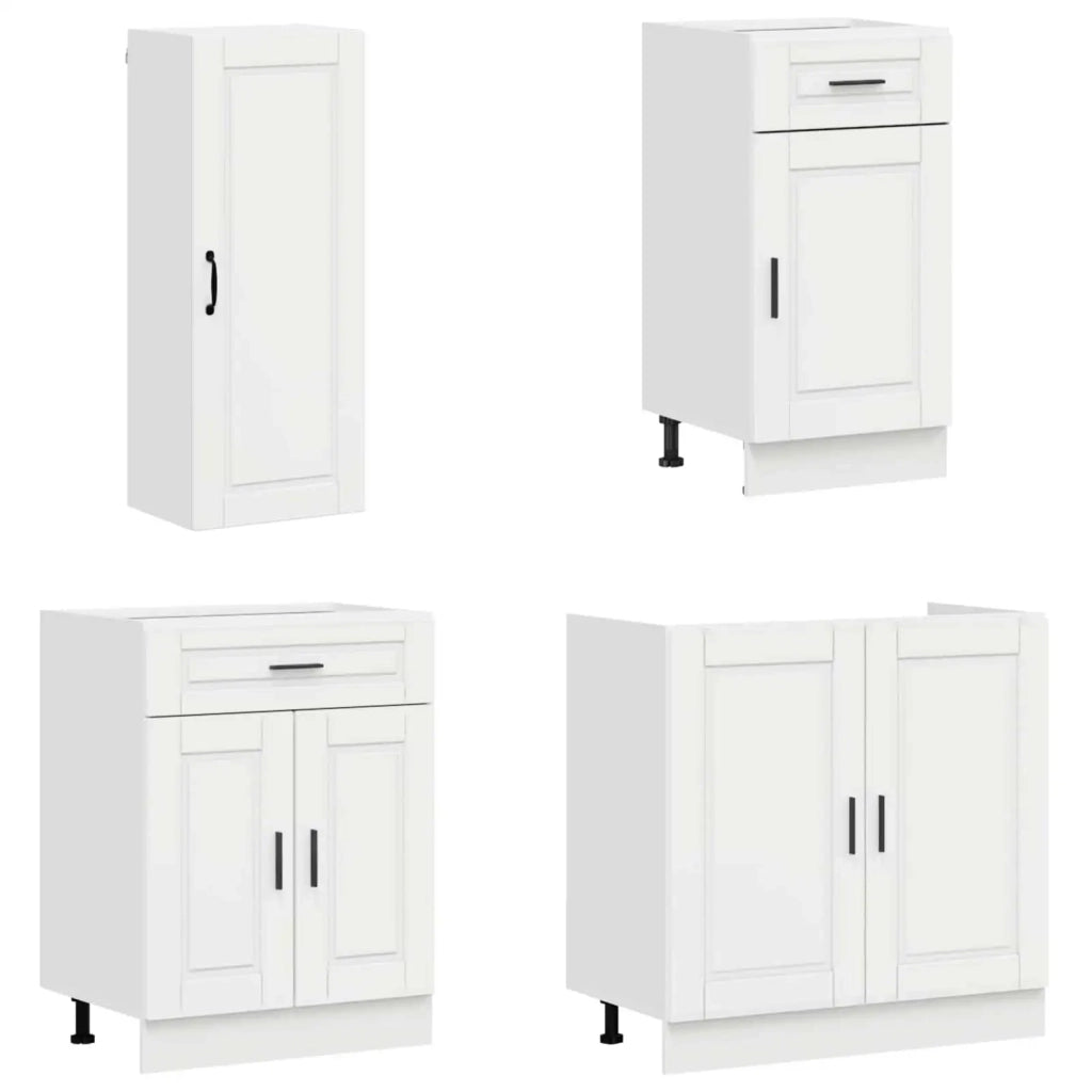 Unità Cucina PORTO 8 pcs Bianco Lucido Legno ingegnerizzato 3438167