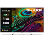 SHARP 55JP7265E - 55" GOOGLE TV MINILED QLED 4K -  FRAMELESS - HARMAN / KARDON - AUDIO DOLBY DIGITAL+ / DTS HD - CHROMECAST - SILVER - IT