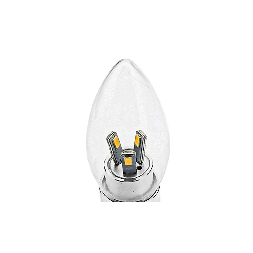 Trade Shop - Lampada Lampadina Led Oliva Smd Vetro Trasparente 3w E14 Bianco Caldo O Freddo -