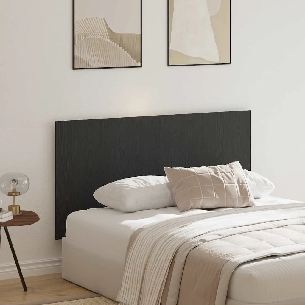 Testiera del letto Rovere Nero Legno ingegnerizzato 862736