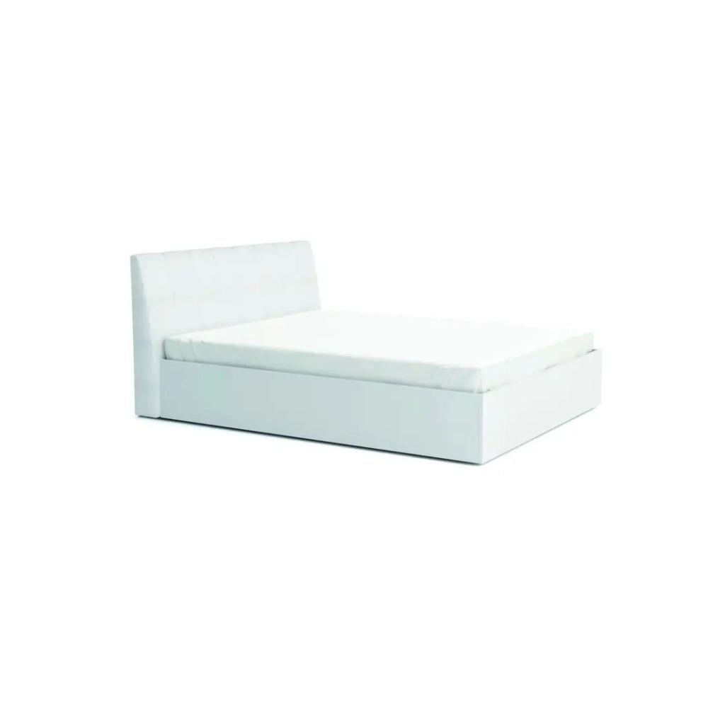 Set camera da letto VERONA: Letto 180 cm, cassettiera 3 cassetti, comodini, armadio 4 ante, bianco lucido