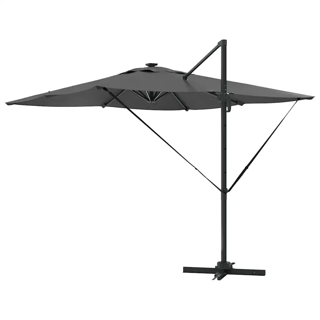 Ombrellone-Ombrello da giardino Antracite 286 x 284 x 270 cm Alluminio e Poliestere