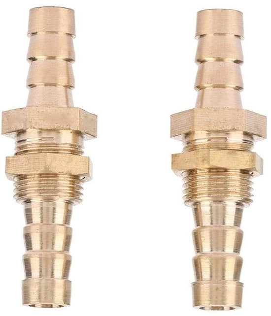 Adattatore di connessione a gomito in ottone - 2 pezzi - Adattatore per connessione - Lavorazione CNC - 8 mm - Materiale duraturo