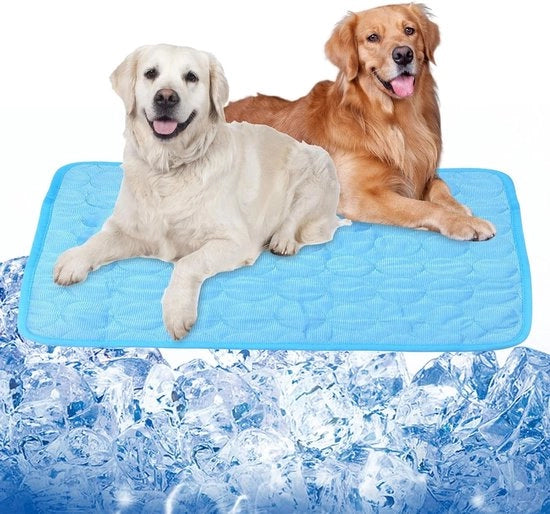 Matte di raffreddamento per animali domestici - cuscino raffreddante coperta per cani - 100x70 cm - coperta raffreddante guancialo di gel