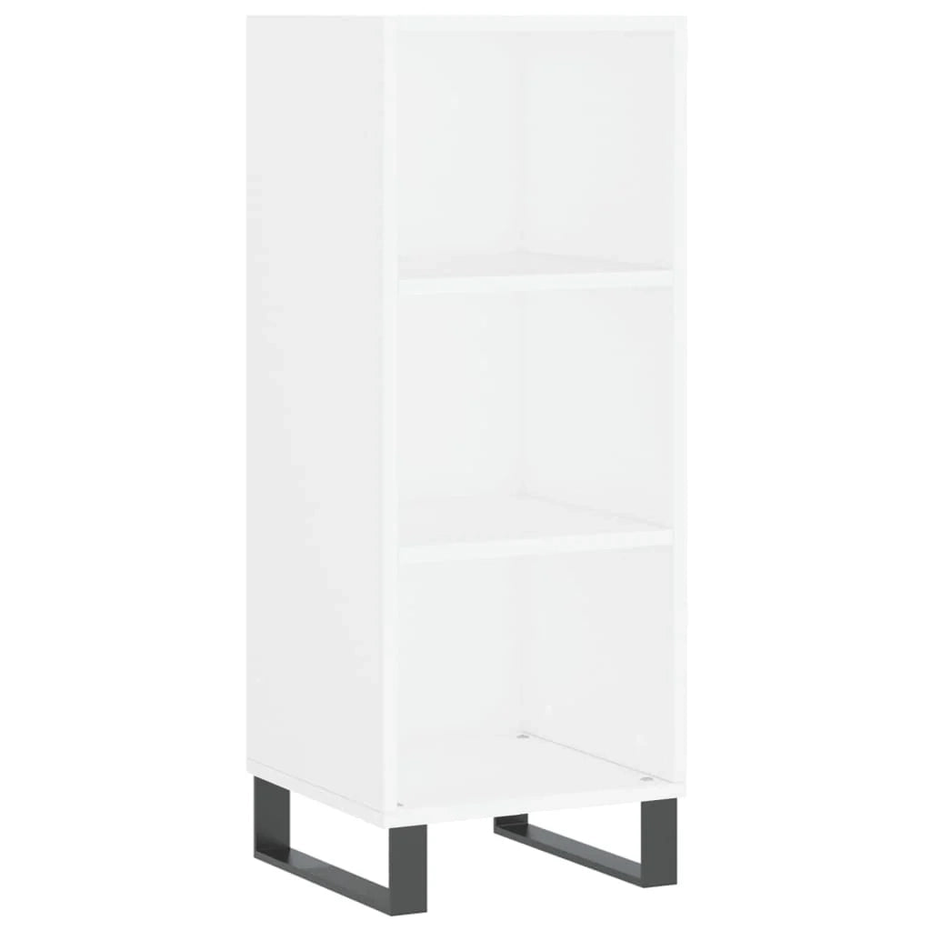 Buffet credenza cassettiera mobiletto mobile contenitore organizer cucina soggiorno salotto alto 34,5 x 34 x 180 cm legno ingegnerizzato bianco 02_0032383