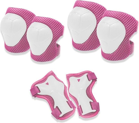 Set di protezione per bambini/ragazzi - Protezioni ginocchia per bambini, protezioni cavi, protezioni polso - Set di protezione 6-in-1 per bambini - Per scale, pattini, pattini inline - Adatto per bambini dai 3 ai 8 anni