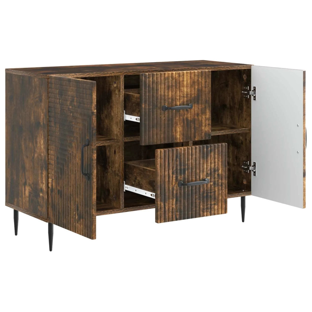 Credenza Rovere Fumo 89 x 34,5 x 60 cm Legno ingegnerizzato 894890