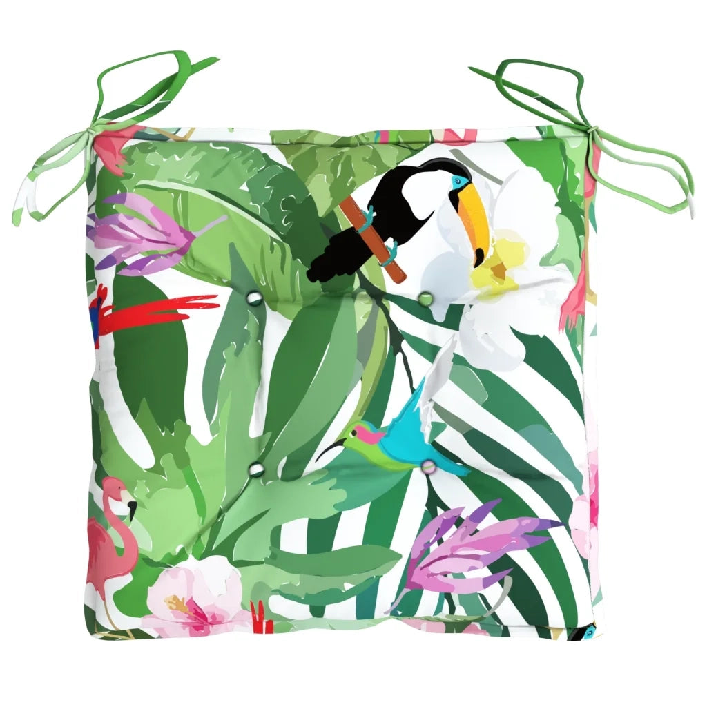Cuscini per Sedia 2 pz | Cuscini per sedie Multicolore 40x40x7 cm Tessuto