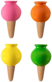 Pacco da 4 Spicchi di Terracotta Autoirriganti per Piante