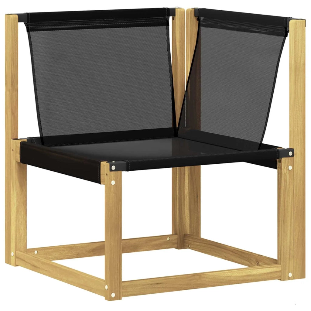 Set di divani da esterno 7 pz Bianco e Nero 3389826