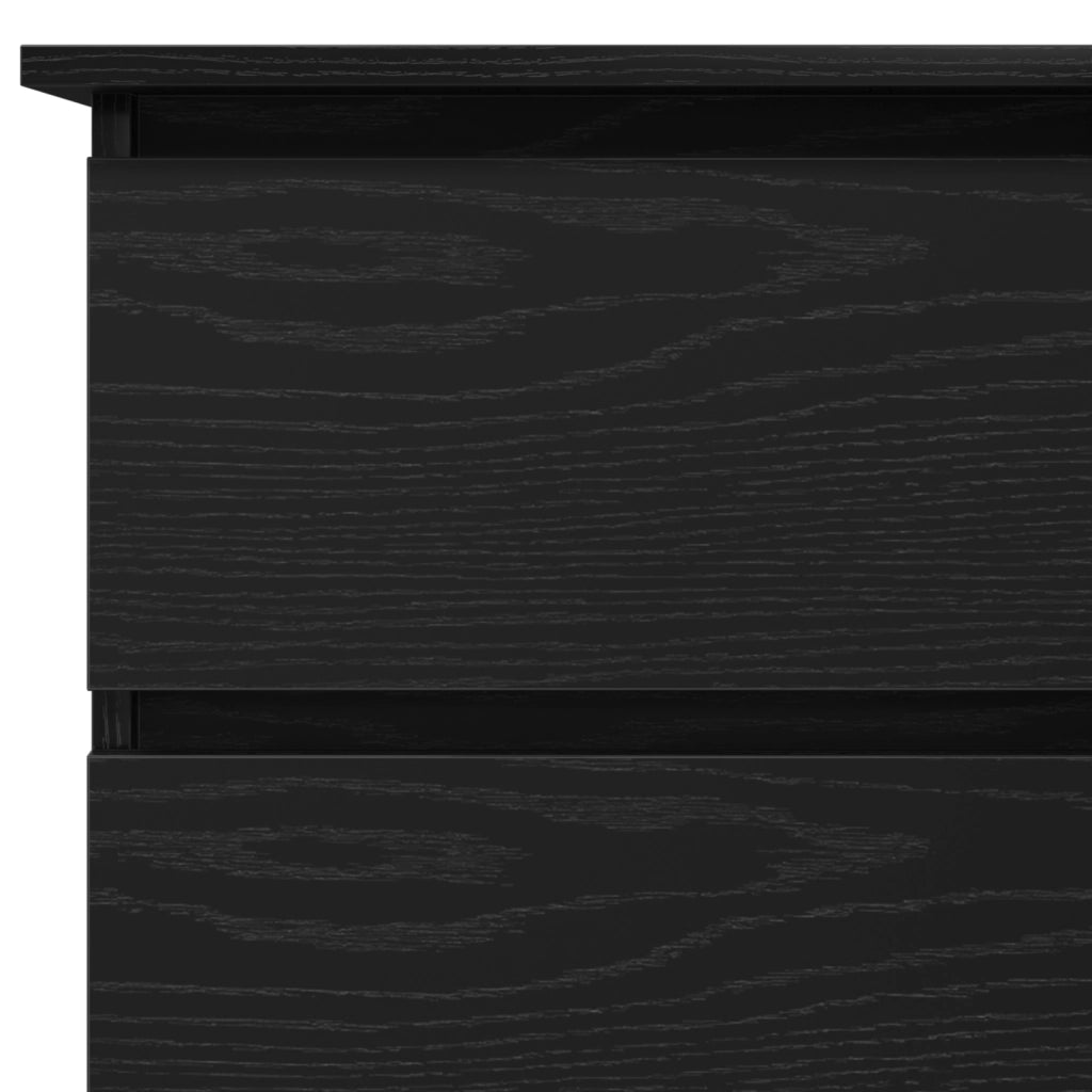 Scrivania angolare in quercia nera , 145x100x76 cm, realizzata in legno ingegnerizzato
