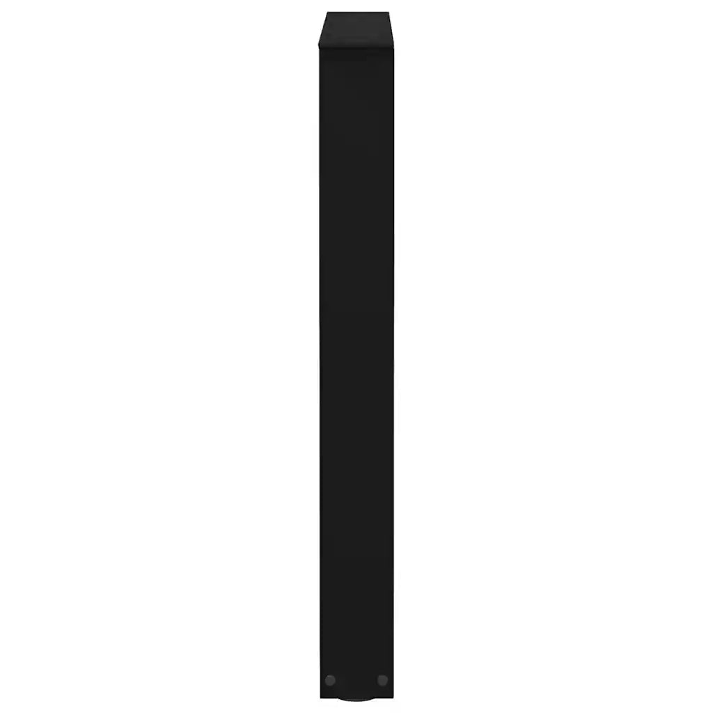 Gambe per tavolo da pranzo a forma di V 2 pz nere 70x(72-73,3) cm in acciaio