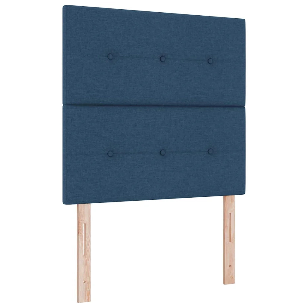 Letto a molle con materasso Blu 90 x 200 cm Tessuto 3339594