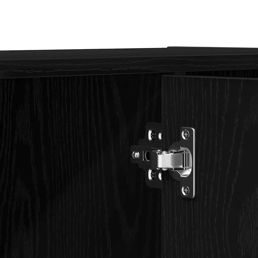Libreria/Divisorio per ambienti Rovere Nero 60,5x30x90 cm in Legno Multistrato 862473