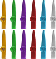 Set di kazoo in lega d'alluminio - 7 colori - regali per feste - flauto nasale - per principianti.