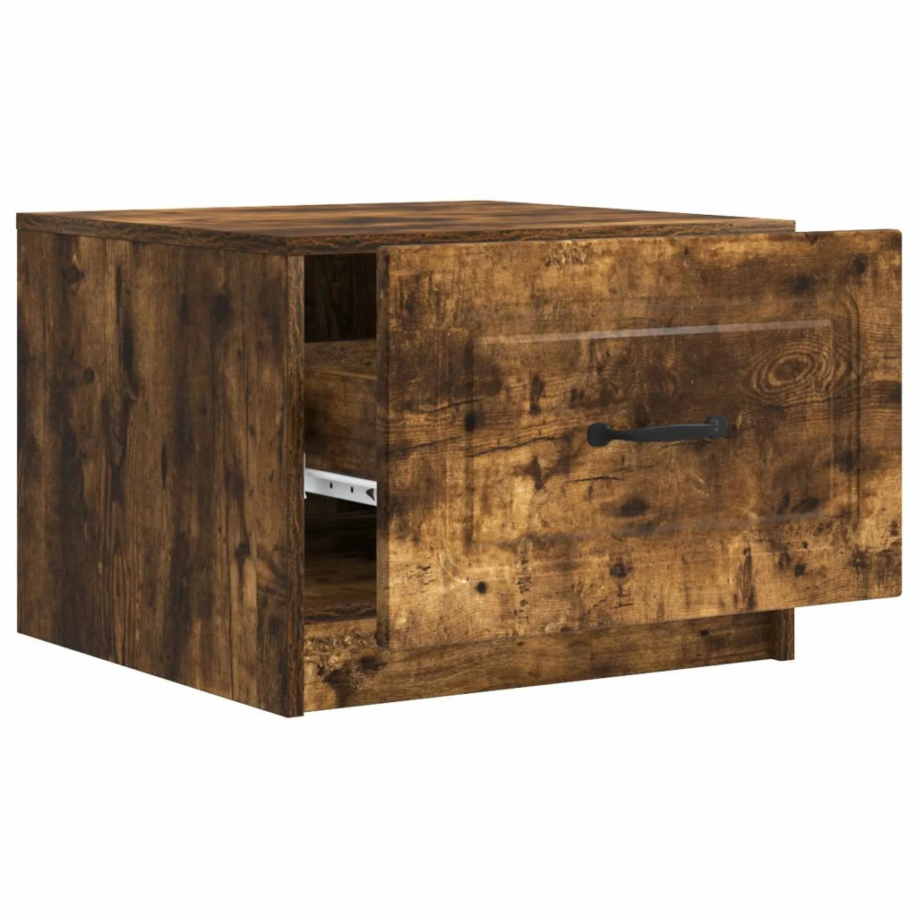 Tavolino da salotto con cassetto Rovere Fumo 49 x 50 x 37 cm 895890