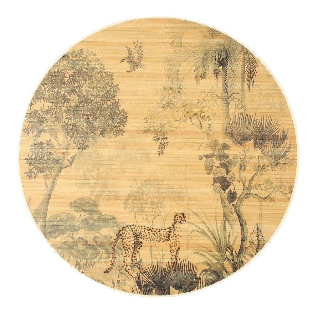 Set 6 Tappeti in Bamboo Marrone Boho da Interno 120 - STARDUST