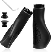 Manubri antiscivolo ergonomici per mountain bike - Design Double Lock-On in alluminio - 22 mm - Per bicicletta da corsa e da trekking